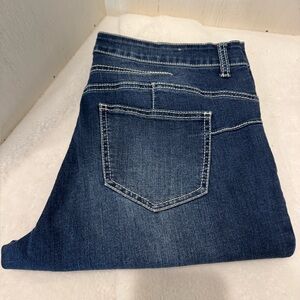 Hydraulic Dark Blue Straight Leg Jeans with Ankle Cuff